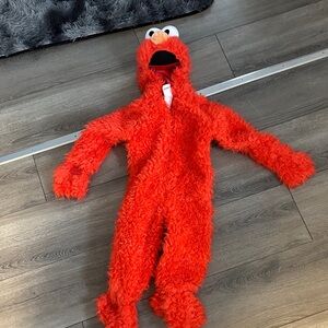 Elmo Plush Deluxe Child Costume Toddler Sesame Street Red Jumpsuit Halloween 2T